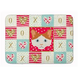 19 x 27 in. La Perm Cat Love Machine Washable Memory Foam Mat