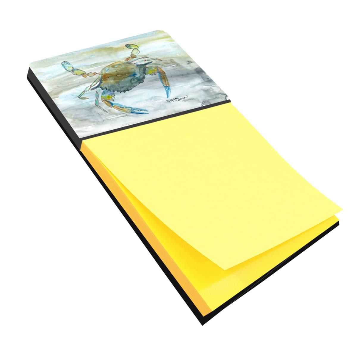 SC2004SN 3 x 3 in. Blue Crab No.2 Watercolor Sticky Note Holder
