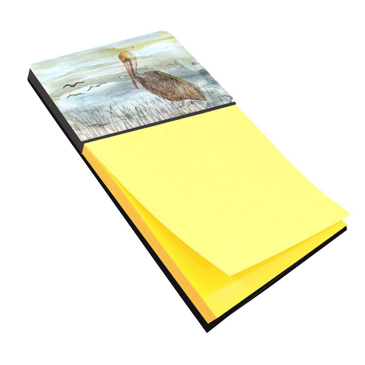 SC2009SN 3 x 3 in. Brown Pelican Watercolor Sticky Note Holder