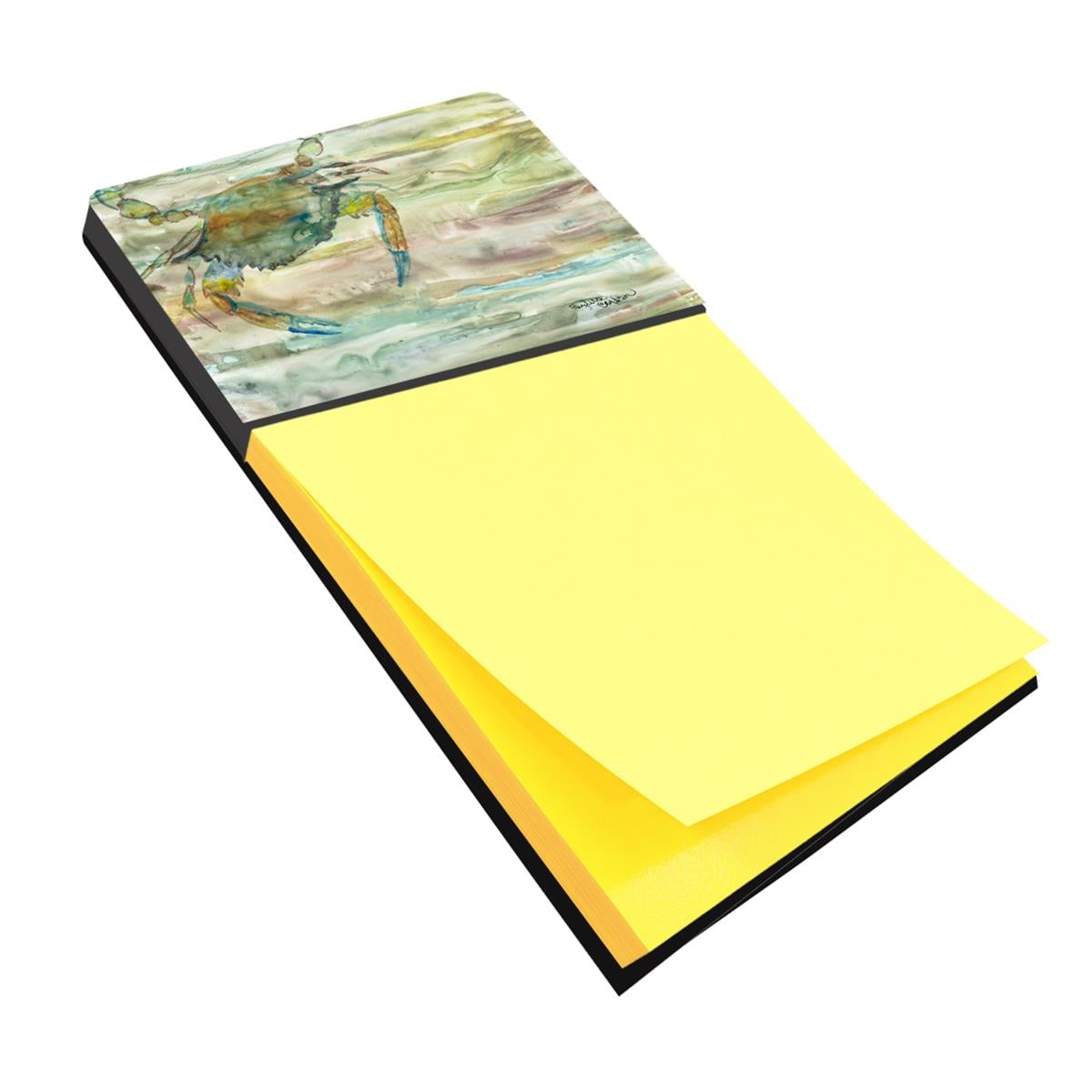 SC2013SN 3 x 3 in. Blue Crab Sunset Sticky Note Holder