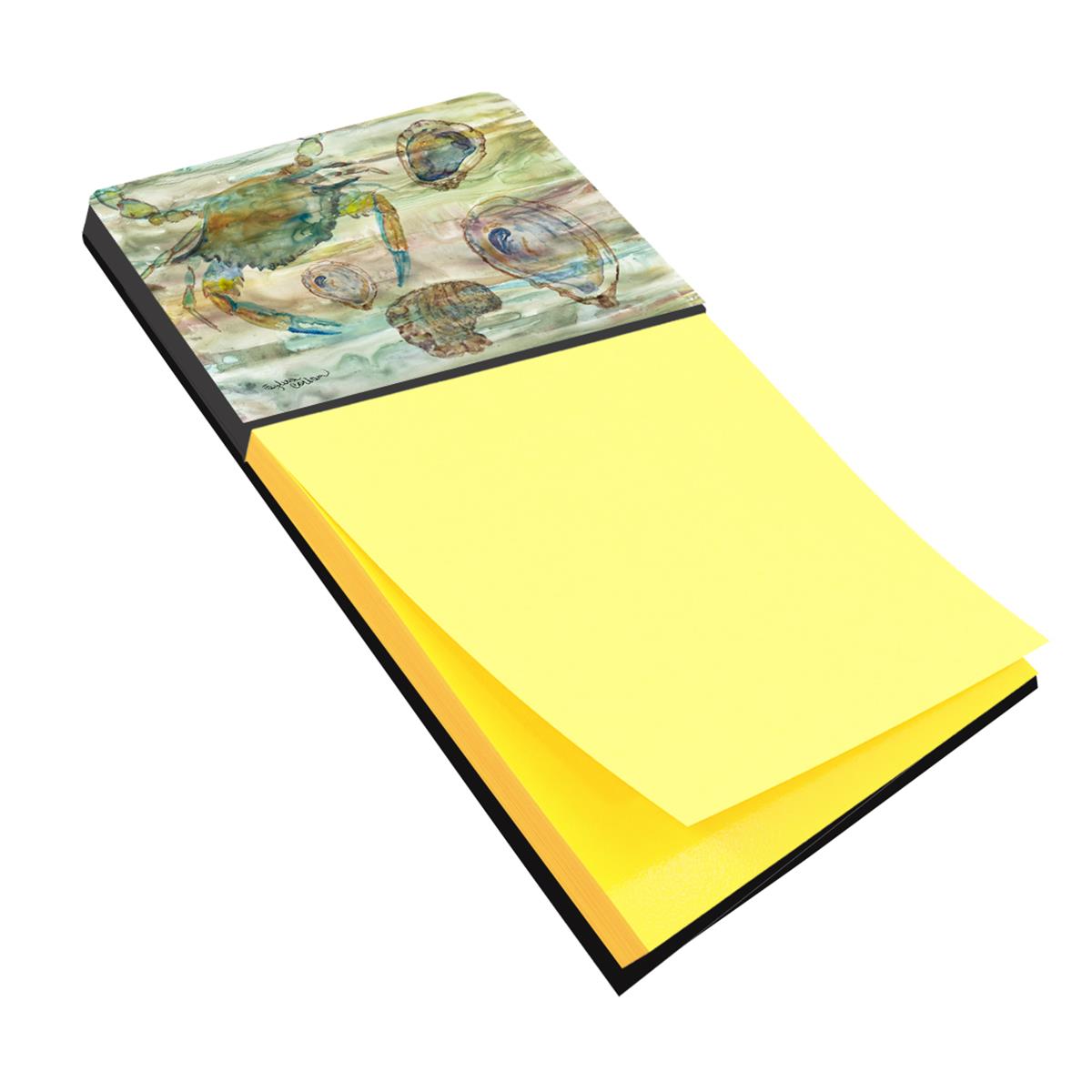 SC2017SN 3 x 3 in. Crab, Shrimp & Oyster Sunset Sticky Note Holder