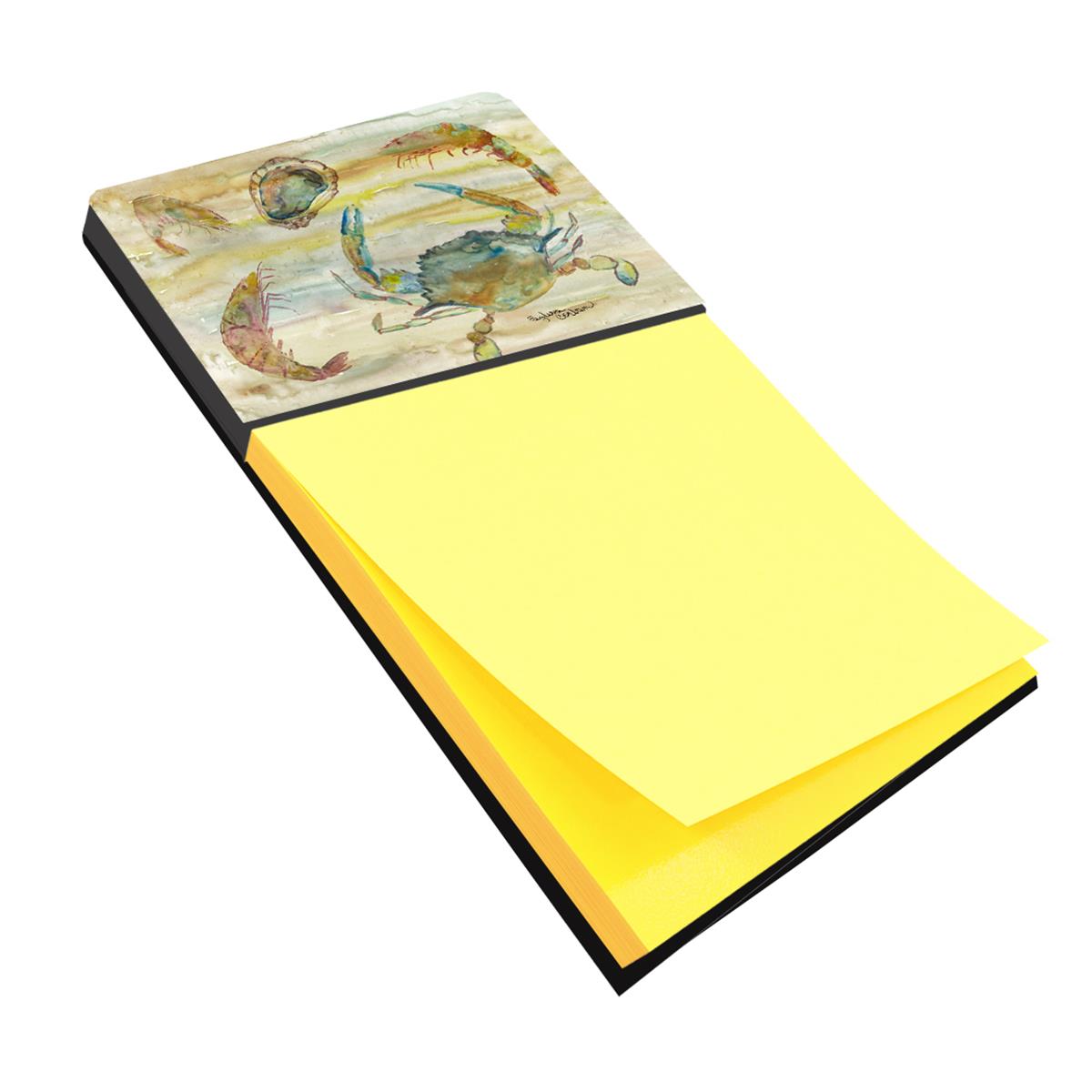 SC2026SN 3 x 3 in. Crab, Shrimp, Oyster Yellow Sky Sticky Note Holder