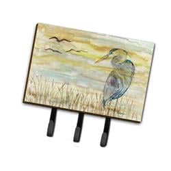 SC2020TH68 6 x 2 x 9 in. Blue Heron Yellow Sky Leash or Key Holder