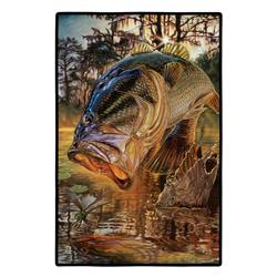 JMA2002JMAT 24 x 36 in. Dragon Slayer Largemouth Bass Indoor or Outdoor Mat