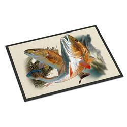 18 x 27 in. Red Fish Indoor or Outdoor Mat