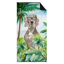 30 x 60 in. Weimaraner Premium Beach Towel