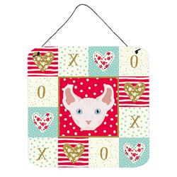 6 x 6 in. Dwelf Cat Love Wall or Door Hanging Prints