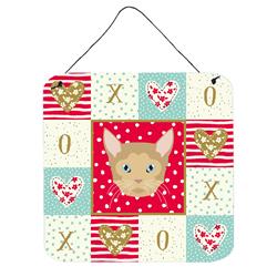 6 x 6 in. German Rex Cat Love Wall or Door Hanging Prints
