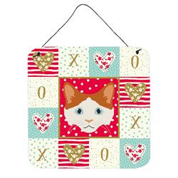 6 x 6 in. La Perm Cat Love Wall or Door Hanging Prints