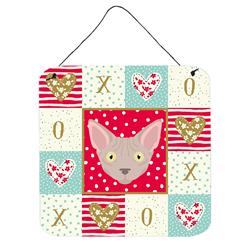 6 x 6 in. Minskin Cat Love Wall or Door Hanging Prints