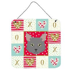 6 x 6 in. Nebelung Cat Love Wall or Door Hanging Prints