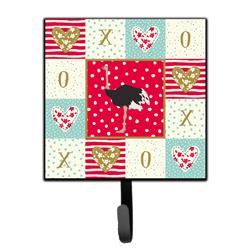 4.25 x 1 x 7 in. Common Ostrich Love Leash or Key Holder