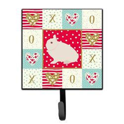 4.25 x 1 x 7 in. Hermelin Rabbit Love Leash or Key Holder