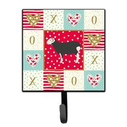 4.25 x 1 x 7 in. Herwick Sheep Love Leash or Key Holder