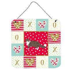 6 x 6 in. Norwegian Forest Cat Love Wall or Door Hanging Prints