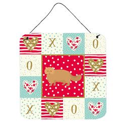 6 x 6 in. Persian Modern Cat Love Wall or Door Hanging Prints