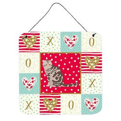 6 x 6 in. Foldex Exotic Fold Cat Love Wall or Door Hanging Prints