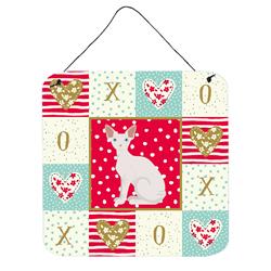 6 x 6 in. Sphynx Cat Love Wall or Door Hanging Prints