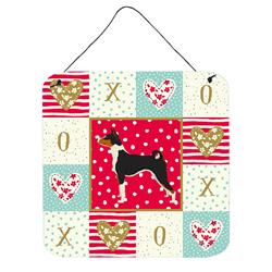 6 x 6 in. Basenji Love Wall or Door Hanging Prints