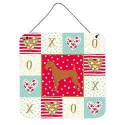 6 x 6 in. Irish Terrier Love Wall or Door Hanging Prints