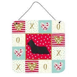 6 x 6 in. Skye Terrier Love Wall or Door Hanging Prints