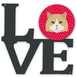 11.5 x 11.75 in. Oregon Rex Cat Love Metal Artwork Wall Decor