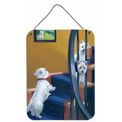 12 x 16 in. Westie Going Up Wall or Door Hanging Prints