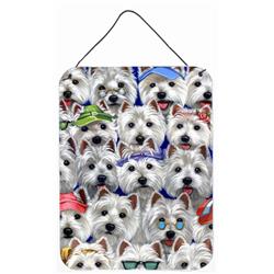 12 x 16 in. Westie Many Faces Wall or Door Hanging Prints