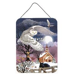 12 x 16 in. Owl Halloween Moon Wall or Door Hanging Prints