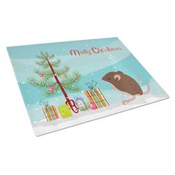 Baby Mouse Merry Christmas Glass Cutting Board - Large