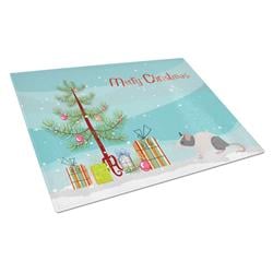 Japanese Mouse Merry Christmas Glass Cutting Board - Large
