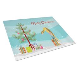 Jibso Canary Merry Christmas Glass Cutting Board - Large