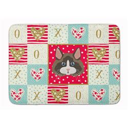19 x 27 in. Ragdoll Cat Love Machine Washable Memory Foam Mat