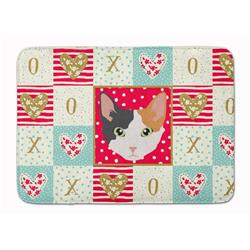 19 x 27 in. Skookum Cat Love Machine Washable Memory Foam Mat