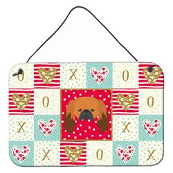 8 x 12 in. Pekingese Love Wall or Door Hanging Prints