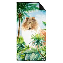 30 x 60 in. Collie Premium Beach Towel