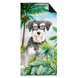 30 x 60 in. Schnauzer No.2 Premium Beach Towel