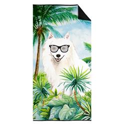 30 x 60 in. Japanese Spitz Premium Beach Towel