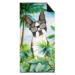 30 x 60 in. Boston Terrier Premium Beach Towel