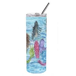 Picture of Carolines Treasures SC2032TBL20 20 oz Mermaids Double Walled Stainless Steel Skinny Tumbler