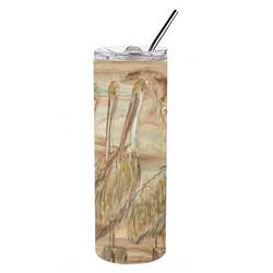 Picture of Carolines Treasures SC2033TBL20 20 oz Brown Pelicans Double Walled Stainless Steel Skinny Tumbler