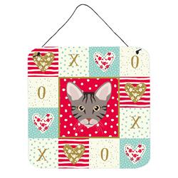 6 x 6 in. Ocicat Cat Love Wall or Door Hanging Prints