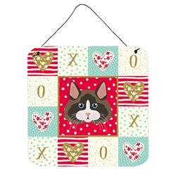 6 x 6 in. Ragdoll Cat Love Wall or Door Hanging Prints