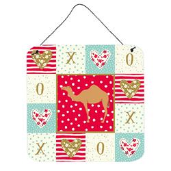6 x 6 in. Arabian Camel Dromedary Love Wall or Door Hanging Prints