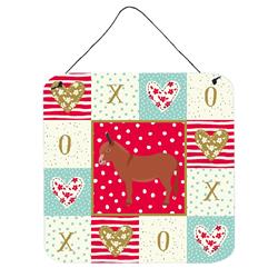 6 x 6 in. Irish Donkey Love Wall or Door Hanging Prints