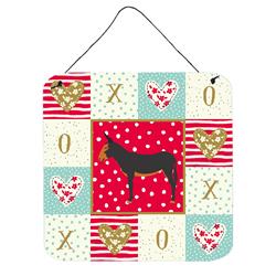 6 x 6 in. Catalan Donkey Love Wall or Door Hanging Prints
