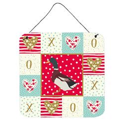 6 x 6 in. Rouen Duck Love Wall or Door Hanging Prints