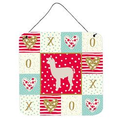 6 x 6 in. Alpaca Love Wall or Door Hanging Prints