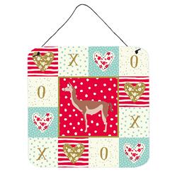 6 x 6 in. Guanaco Love Wall or Door Hanging Prints