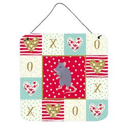 6 x 6 in. Blue Rat Love Wall or Door Hanging Prints